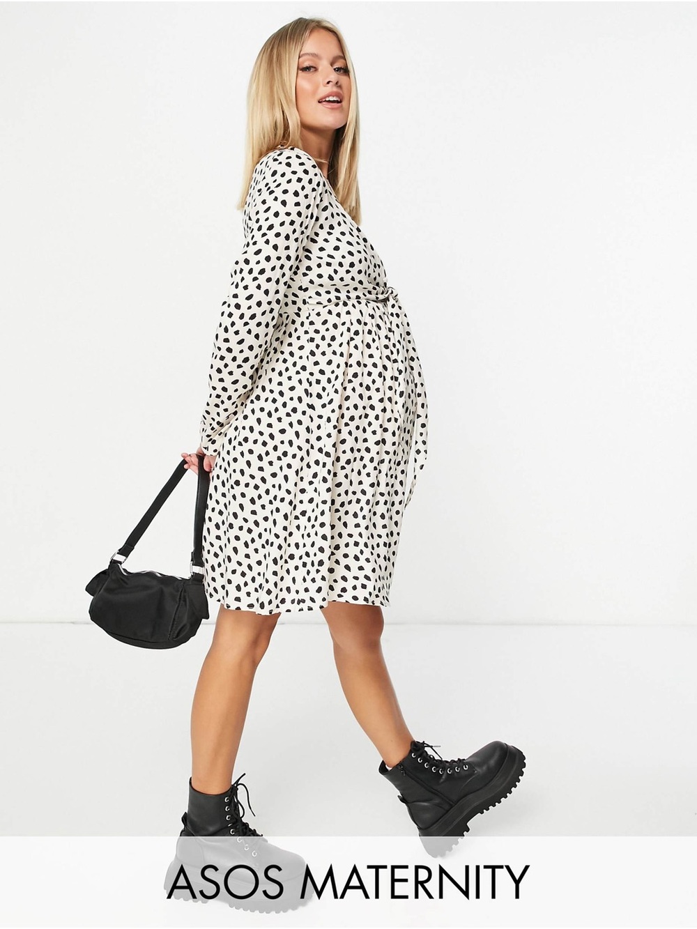 ASOS DESIGN Maternity Nursing Wrap Dress